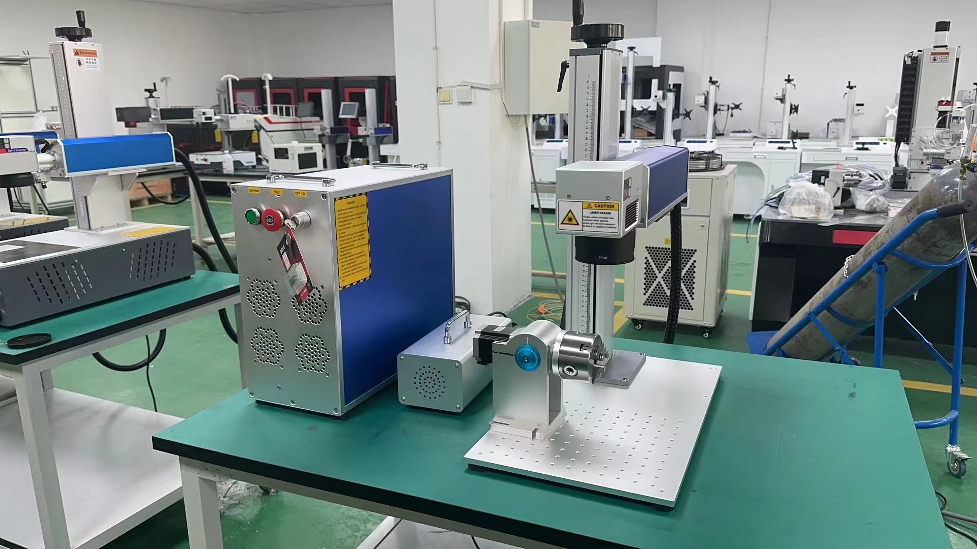 50w fiber laser marking machine with rotary axis for norway