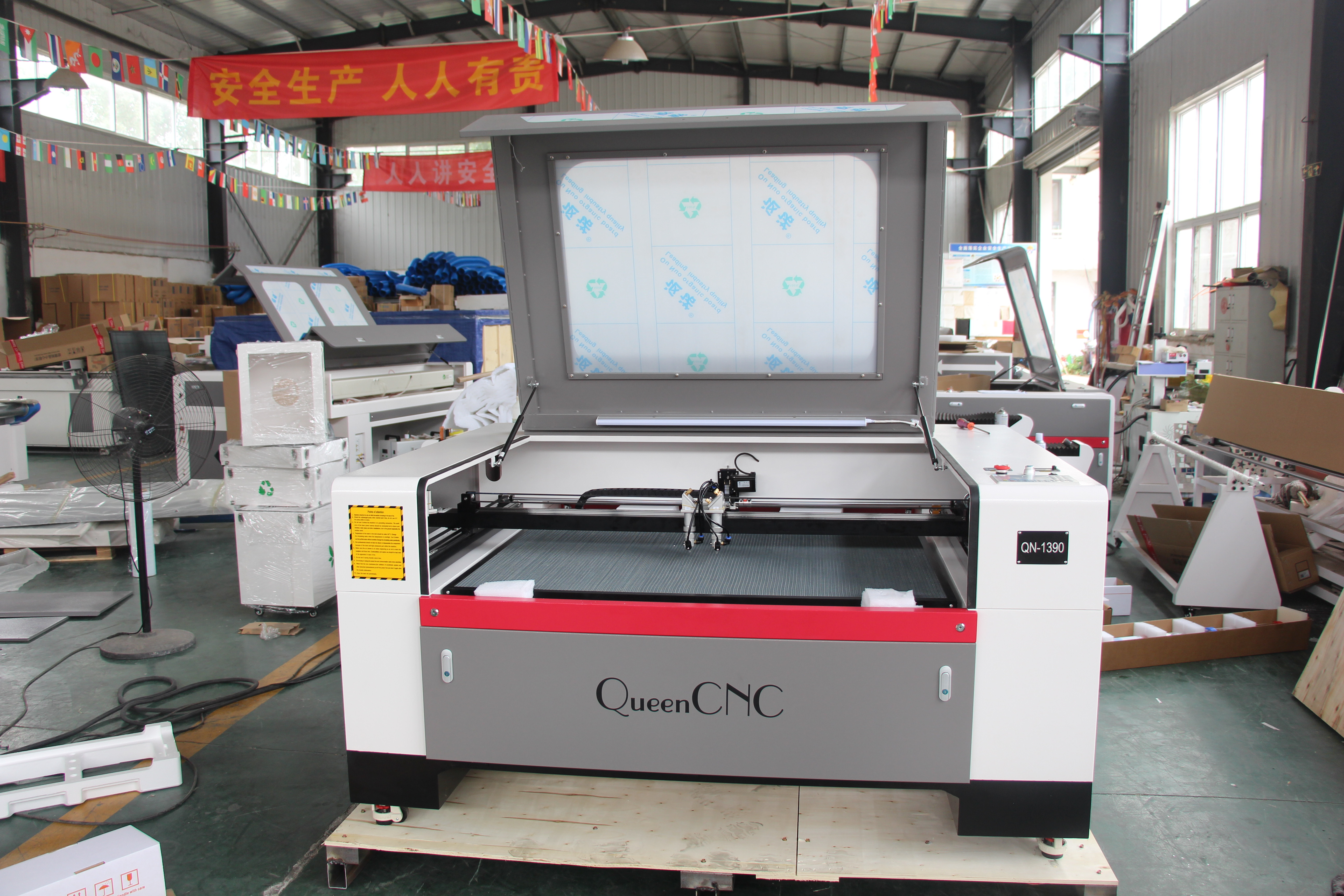 Co2 laser engraving and cuttin-QN1390 dual heads laser engraving and cut