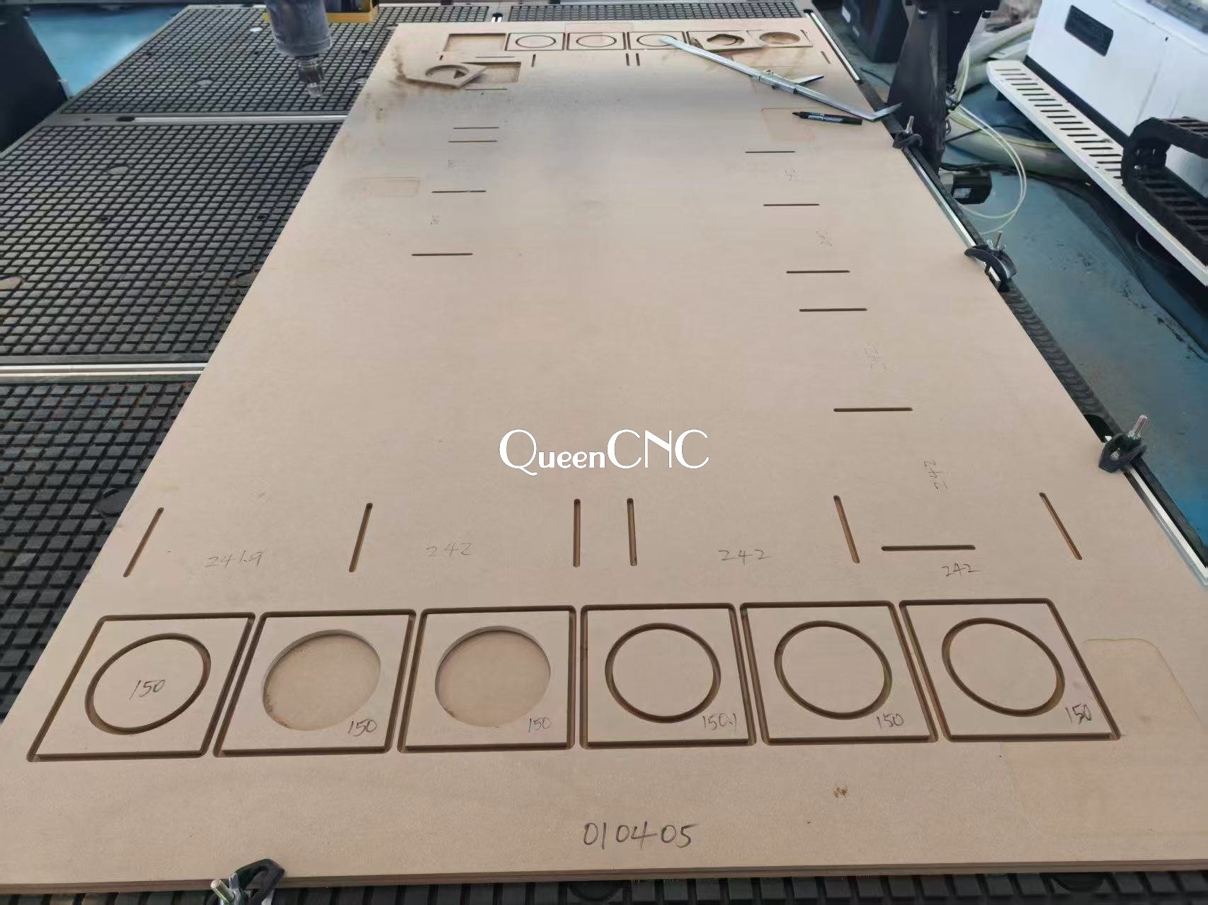 CNC router machine quality inspection and testing process